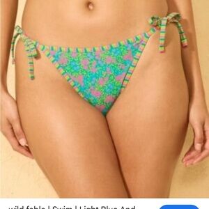 New Wild Fable floral green string bikini bottoms